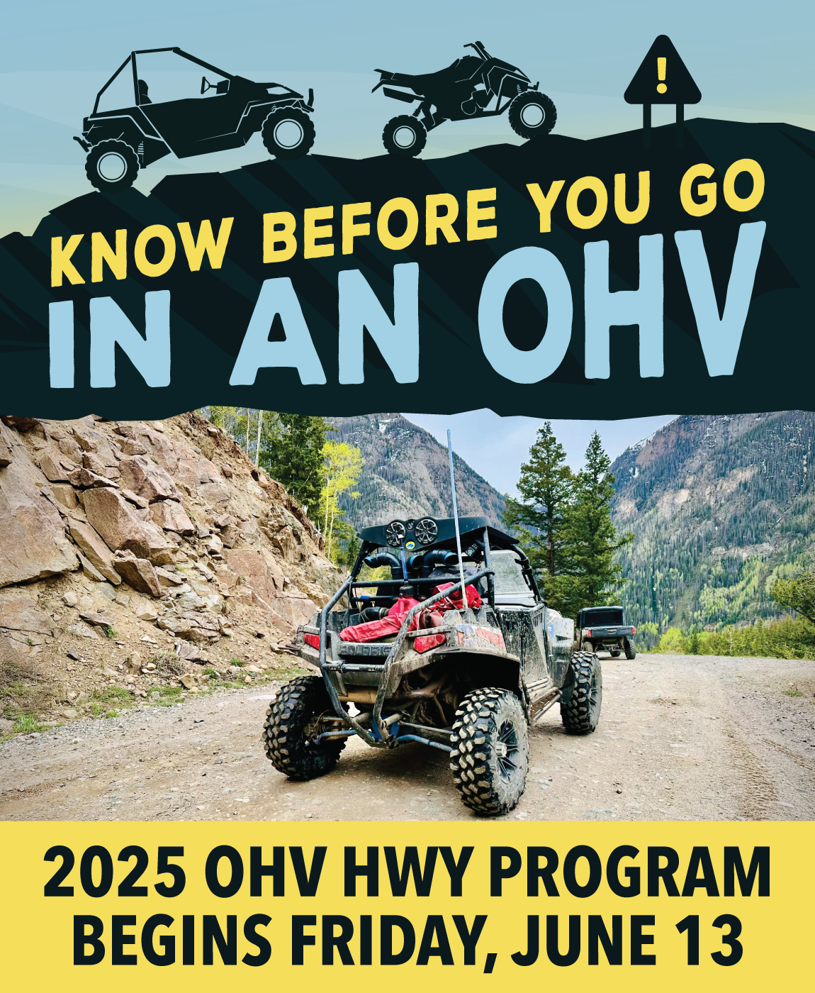 Know Before You Go in An OHV with an OHV pictured