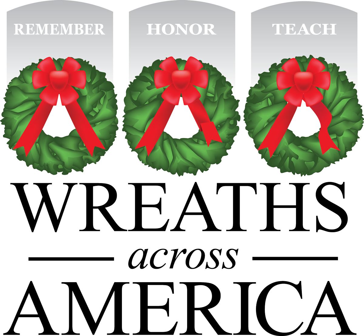 wreaths on gravestones